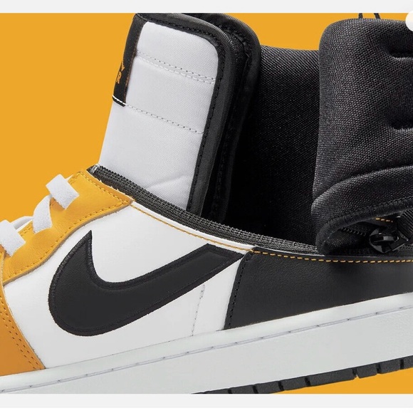 Nike Air Jordan 1 High FlyEase 'Yellow Ochre' Men’s Size 10 NEW - Picture 5 of 15
